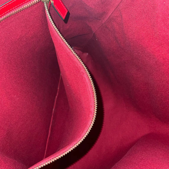 GUCCI Canvas Calfskin Sylvie Stripe Logo Mens Tote Red White Blue Large. - Picture 12 of 16